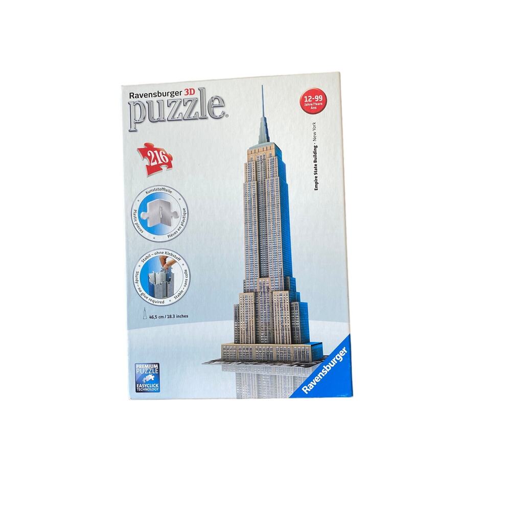 Ravensburger 3-D jigsaw puzzle Empire State Building, plastic pieces
